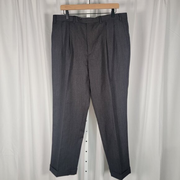 Lauren Ralph Lauren Wool Dress Pants Men's 38x30* Gray Straight Leg - Picture 1 of 6